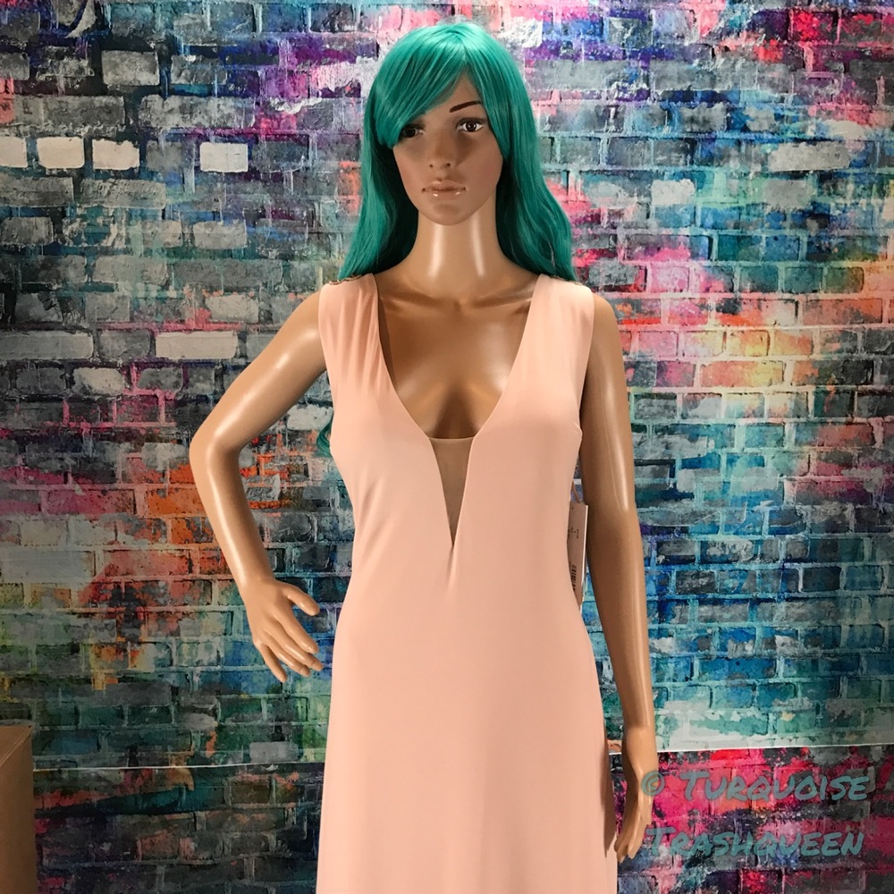 JOVANI Blush Embellished Illusion Gown! #99978 - Picture 6 of 6